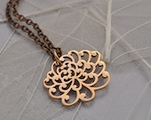 chrysanthemum flower necklace