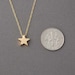 Tiny Gold Star Necklace also available in Silver