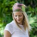 Chiffon Headwrap Orange/multicolor headband - boho turban hair wrap head covering head scarf head wrap (item no. HW1-40)