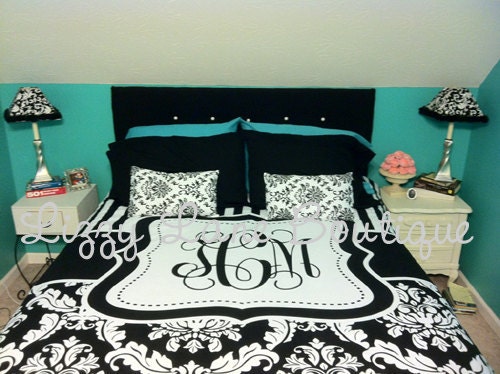 Custom Personalized Monogrammed Duvet Cover - Full/Queen