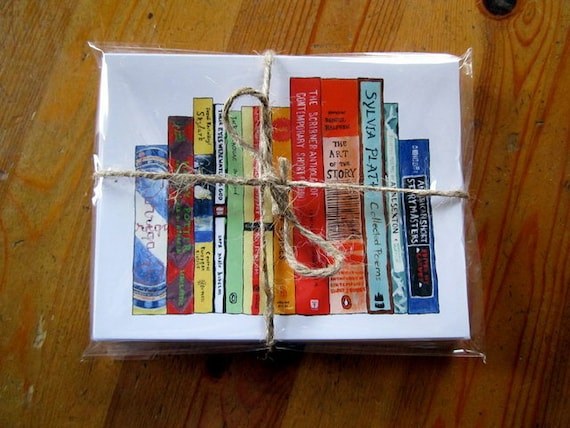 Eight Blank Book Note Cards & Envelopes