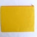 Neon XLARGE zipper pouch 10 x 8 inch geometry color block black and white and yellow
