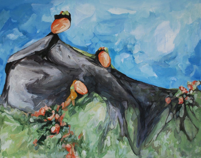 Maternal Love - original painting FREE SHIPPING