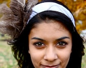 Ostrich Fascinator Headband - Mnemosyne