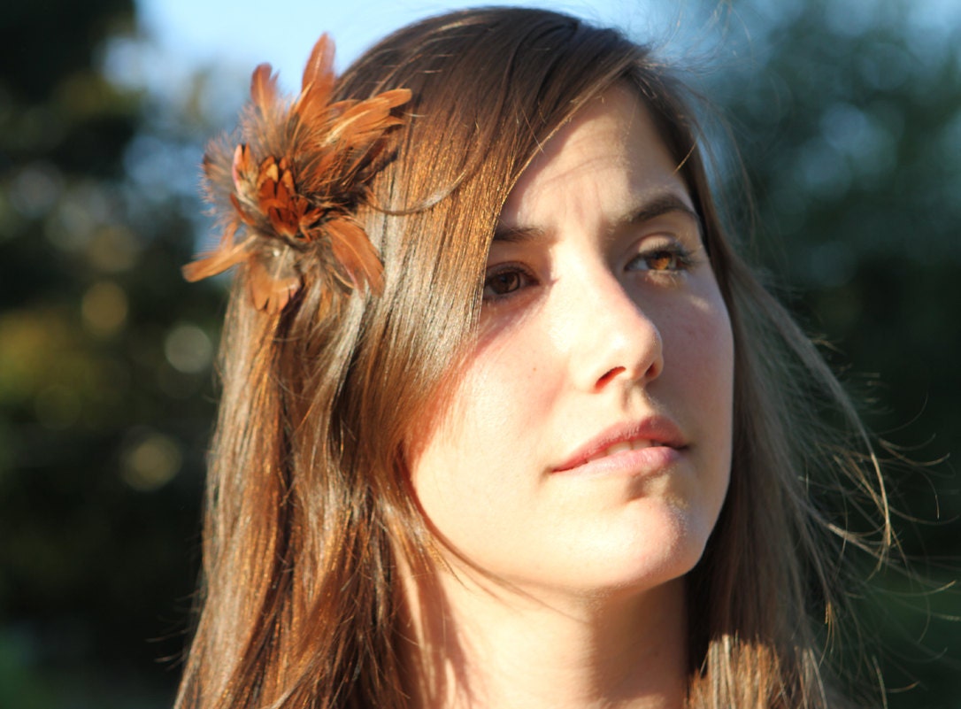 Custom Head piece Deposit - your choice of color and feathers