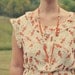 Vintage Orange Tassel Necklace with Faux Pears and Goldtone Metal Caps