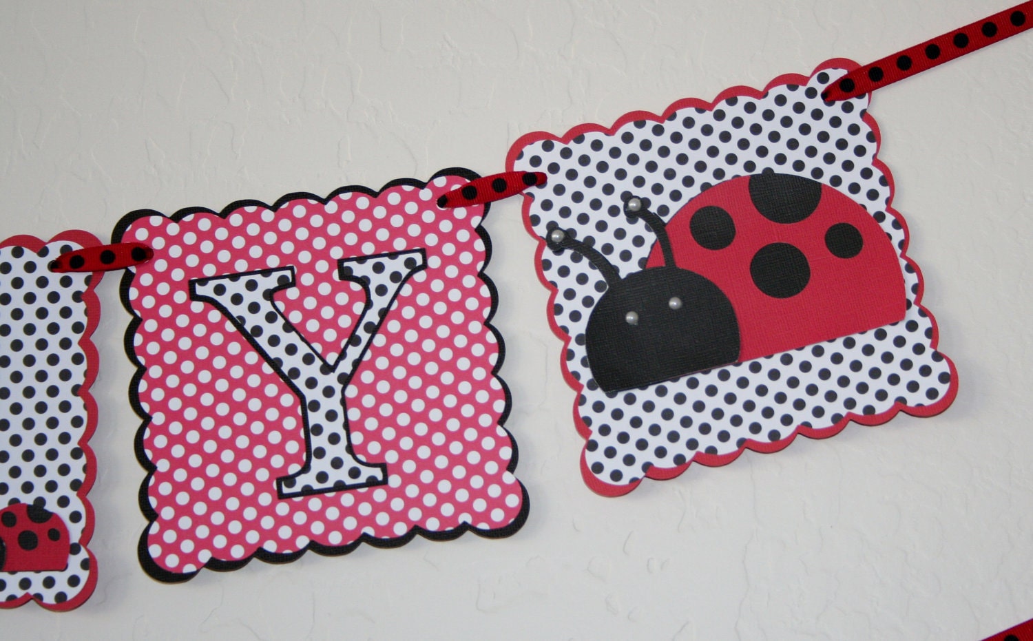 ladybug birthday banner