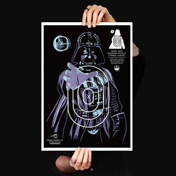 Star Wars Darth Vadar Force Grip Art Print. Limited edition poster.