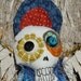 Skeleton Blue Angel Art Doll Ornament