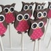 Owl Cupcake Toppers- Owl Baby Shower Decorations- Owl Birthday Party Decor-Set of 12