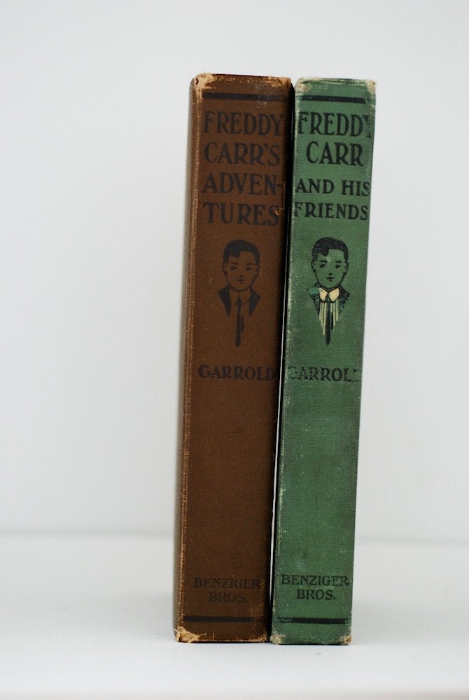 Vintage Children's Books, Early 20th Century, Hardcover Books, Freddy Carr,  Hardcover Children's Books, Adventure Books