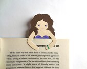 Cute Mermaid Bookmark - Purple & Green