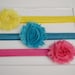 Set of Three Shabby Headbands - Baby Headbands - Girl Headbands -