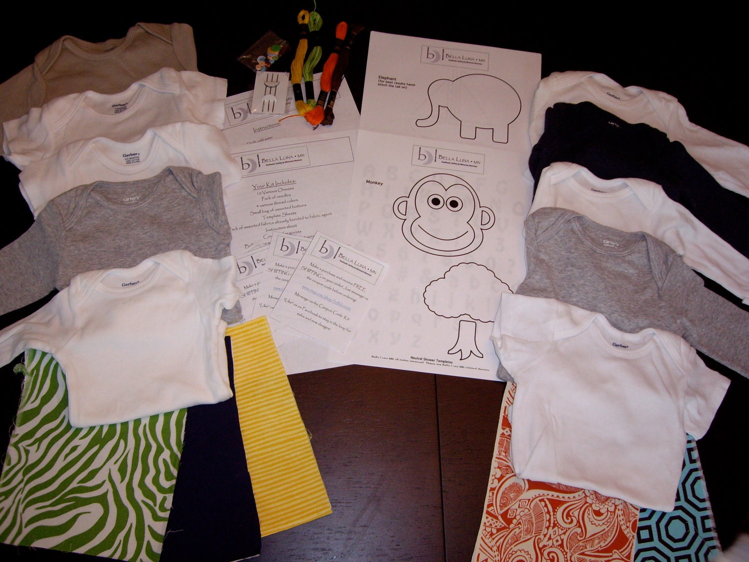 Baby Gender Neutral Onesie Applique Making Kit