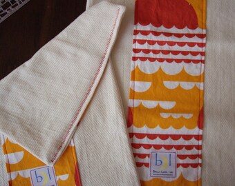 Organic Sunrise Burp Cloths - Set of 2