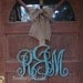 Wooden Family or Individual Initial Monogram Door Decor
