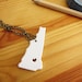Custom Prideful New Hampshire Ceramic State Necklace