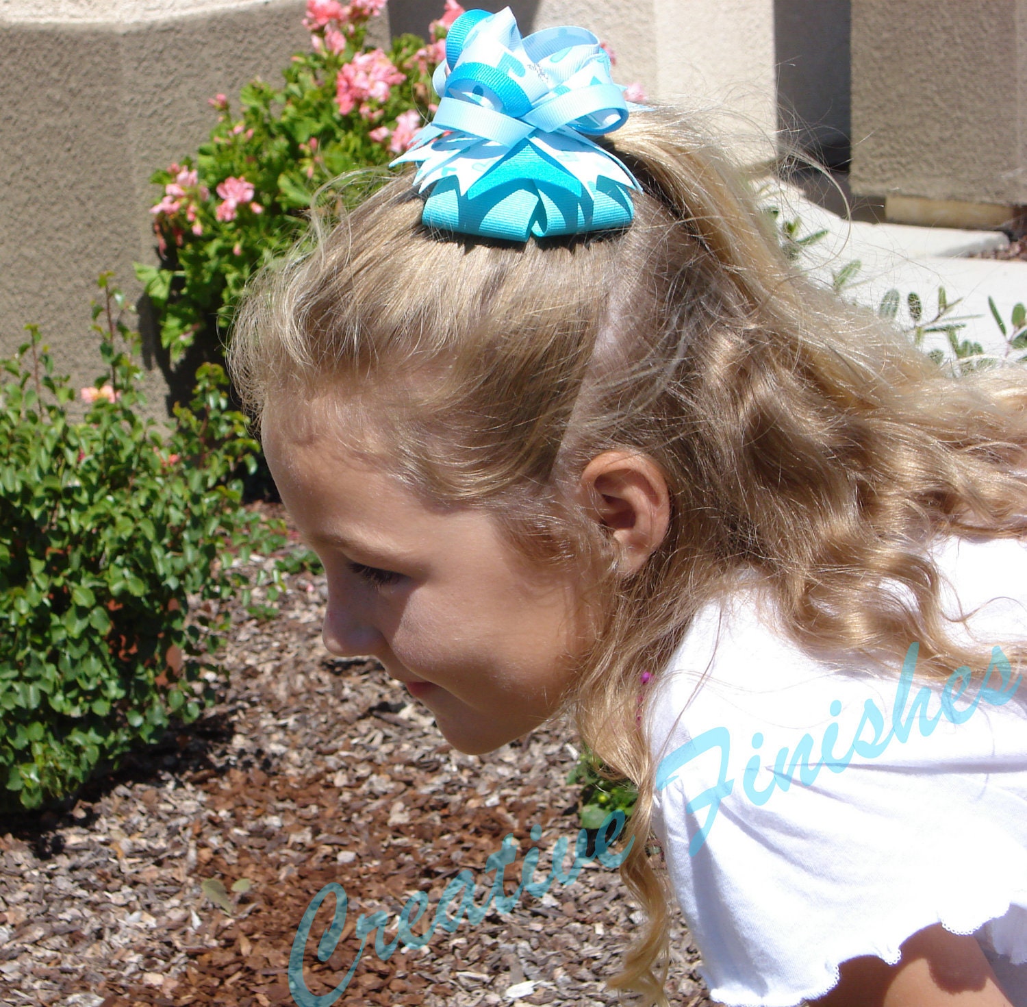 Hot Pink and Zebra Tiara Princess Hair Bow