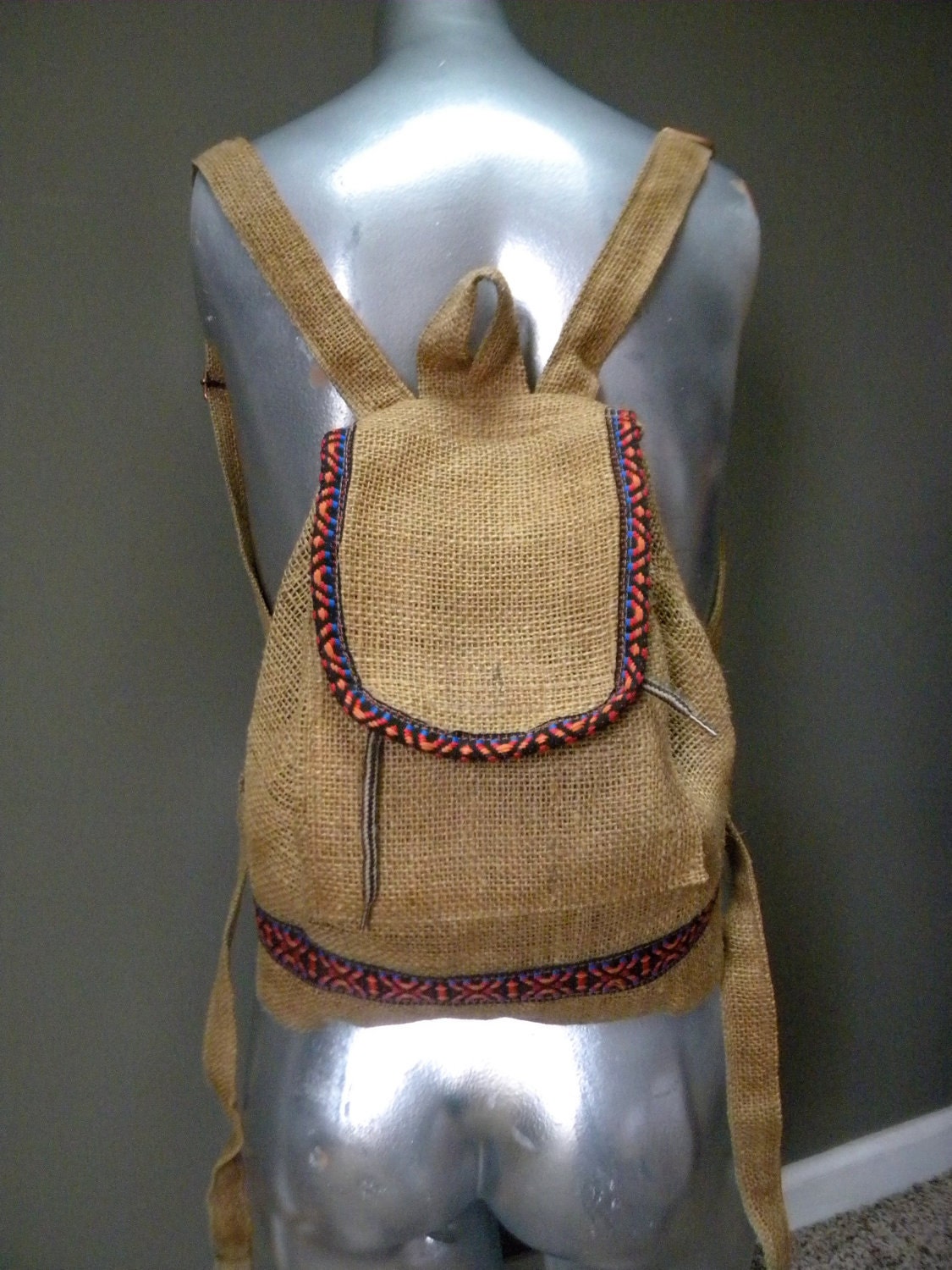 Burlap Backpacks