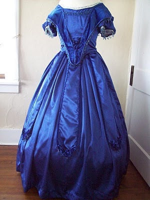 Civil War Reproduction Dress Gown - Made to Order