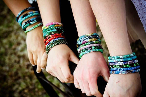 3 Lily and Laura beaded bracelets