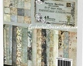 Prima NATURE GARDEN 6 x 6 Paperpad Paper Stack - 6" x 6" - just released cha 2012