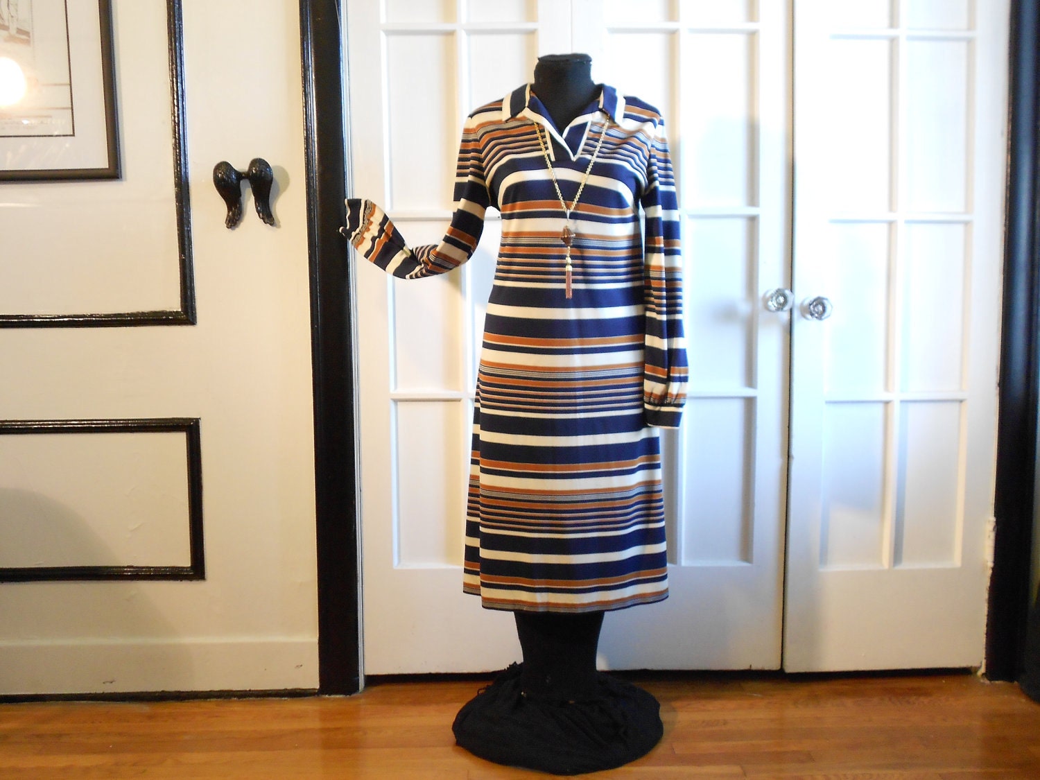 1970's Multistriped Dress Henry Lee