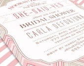blush, nude and beige Missoni Shower Card