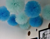 Tulle pom pom, for weddings, party decorations and centerpieces