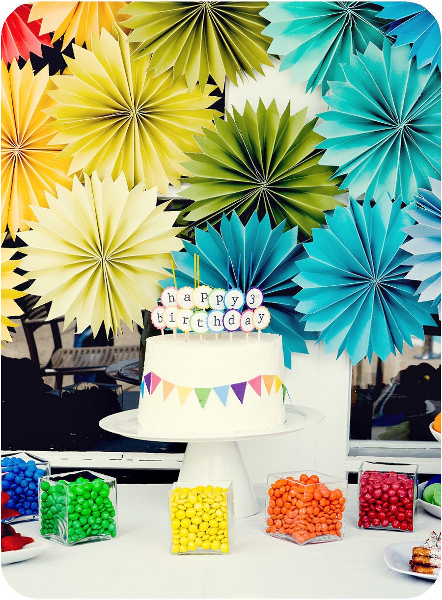 Paper Rosette, Entire Backdrop