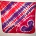 cotton jersey receiving blanket 30"x30" (hot pink, red, purple heart)