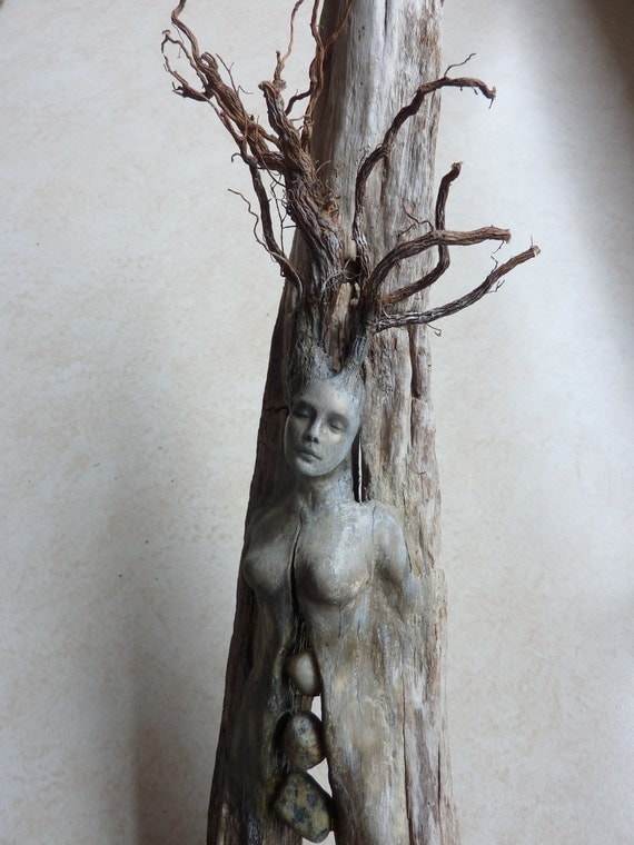 Spirit Tree Woman with Stones