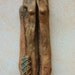 Reserved for Christine Split driftwood woman with stones
