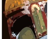 Boba Fett- Mandalorian Warrior- 24x36 star wars, geek, geekery, minimalist