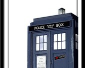 Doctor Who- I Heart Tardis- 11x17- poster, geek, geekery, nerd, fantasy, minimalist