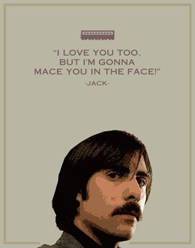 Darjeeling Limited- Jack - 11x14- wes anderson, movie, film, poster, retro, minimal, typography