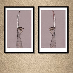 Wolverine-  Set of 2- 11x17- wolverine, comic book, marvel, superhero, hero, movie poster, poster, minimalist, retro