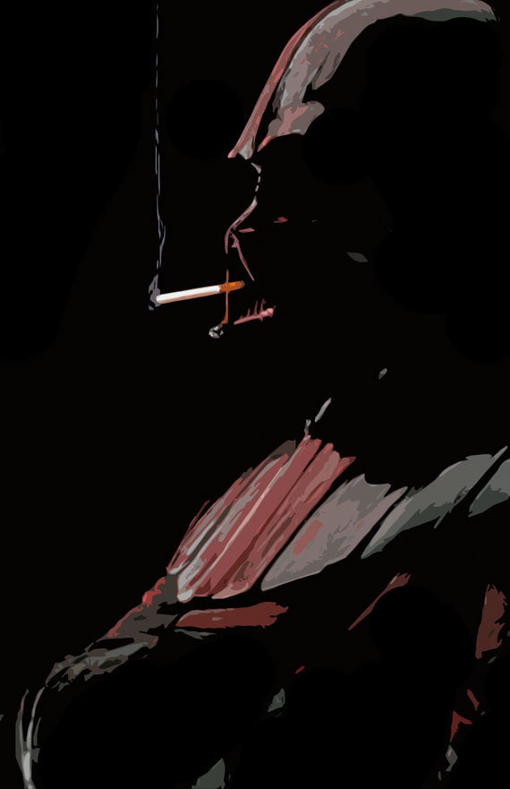 Darth Vader- The Smoke Break-11x17-star wars,geek,geekery