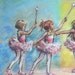 Ballet Ballerina dancers Girls Nursery Art, print painting Dance Childrens