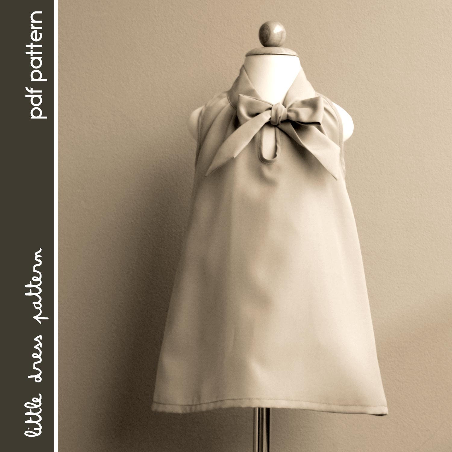 Sara Dress - PDF Pattern - Size 12 months to 8 years old and tutorial.
