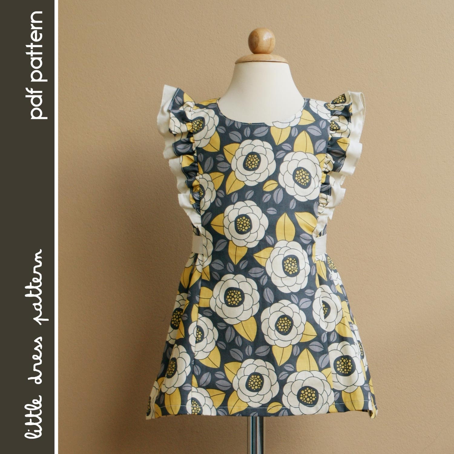 Anya Dress - PDF Pattern - Size 12 months to 8 years old and tutorial.