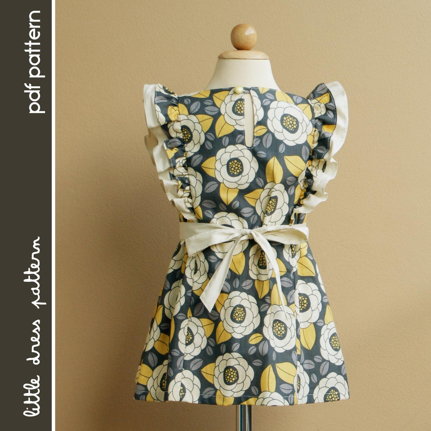 Anya Dress - PDF Pattern - Size 12 months to 8 years old and tutorial.