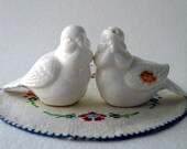 Vintage Doves Salt and Pepper Shakers