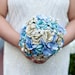 Custom Paper Flower Wedding Bouquet seen on Style Me Pretty
