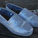 Glitter Mustache TOMS shoes