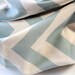 Chevron Scarf - Light Blue and Cream Infinity