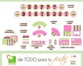 Owl Hoot PARTY Package kit Buho Bird baby 31 Printables