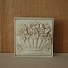 vintage white floral wall plaque