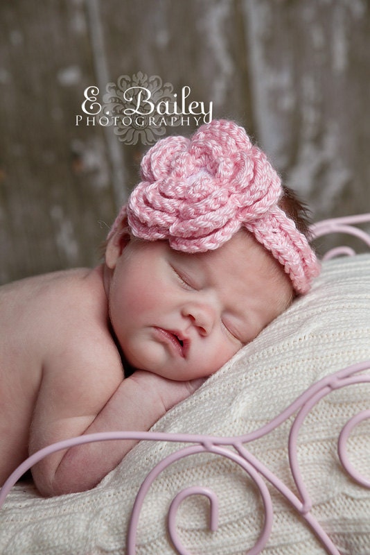 Crochet Baby Flower Headband