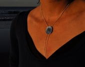 Aries Zodiac Constellation Titanium and Sterling Silver Necklace - Star Map Design